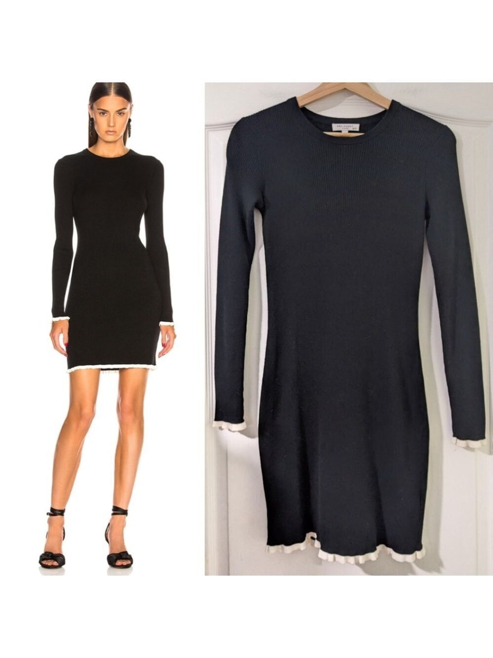 Equipment | Fifi Ruffle Trim Rib Dress